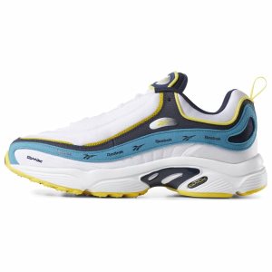 Adidasy Damskie Reebok Daytona DMX Vector Białe/Granatowe/Żółte PL 98PAYQT